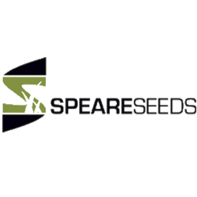 Logo of Speare Seeds features stylized green and black design with a name in bold letters, emphasizing agricultural and seed-related themes.