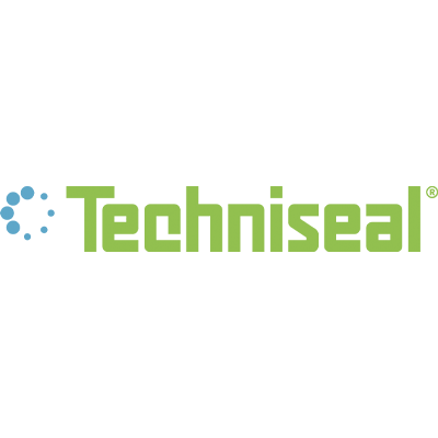 The image shows the Techniseal logo with green text and blue dotted design on a white background, reflecting a clean and modern style.